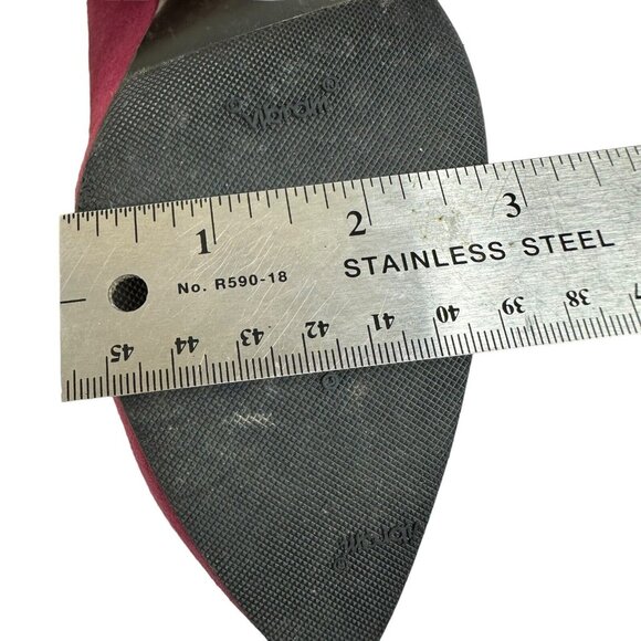 Vintage Saint Laurent YSL Pump Shoes Purple Sz US 6 EU 36 Stud Details Point Toe - Picture 16 of 16